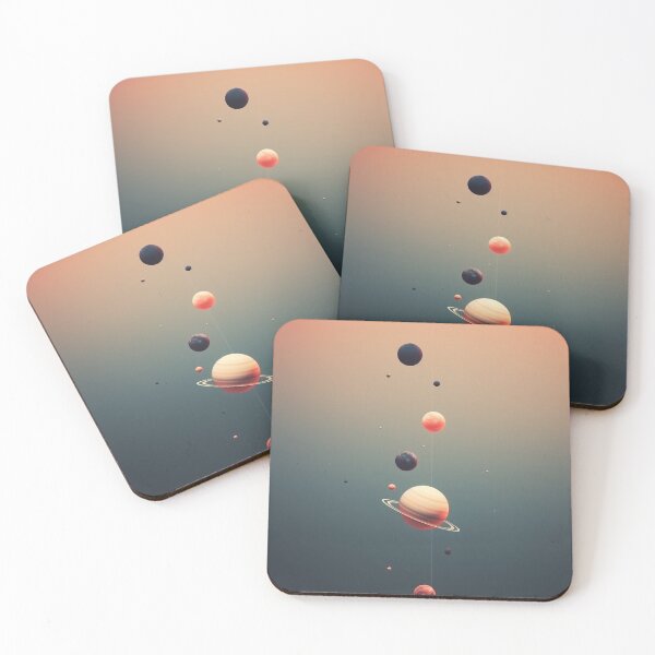 Item preview, beautiful minimalistic cosmos and celestrial bodies defying gravity designed and sold by ink-and-Design.