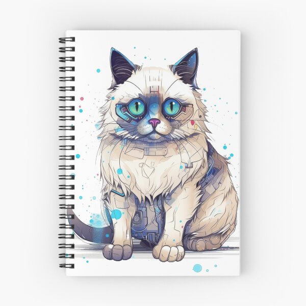 Item preview, BirmanTech: Futuristic High-Tech Cat Breed for Trendy Lovers designed and sold by DooodleGod.
