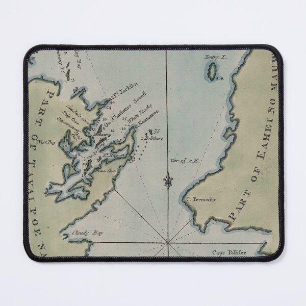 Item preview, Vintage Map of Cooks Strait New Zealand (1800) designed and sold by BravuraMedia.
