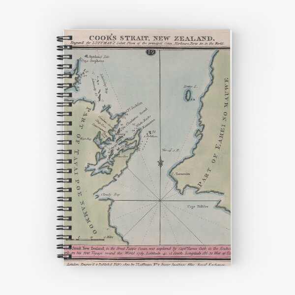 Item preview, Vintage Map of Cooks Strait New Zealand (1800) designed and sold by BravuraMedia.