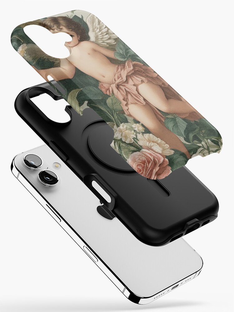Cherub Angel Beauty of Natural Flower Garden iPhone Case