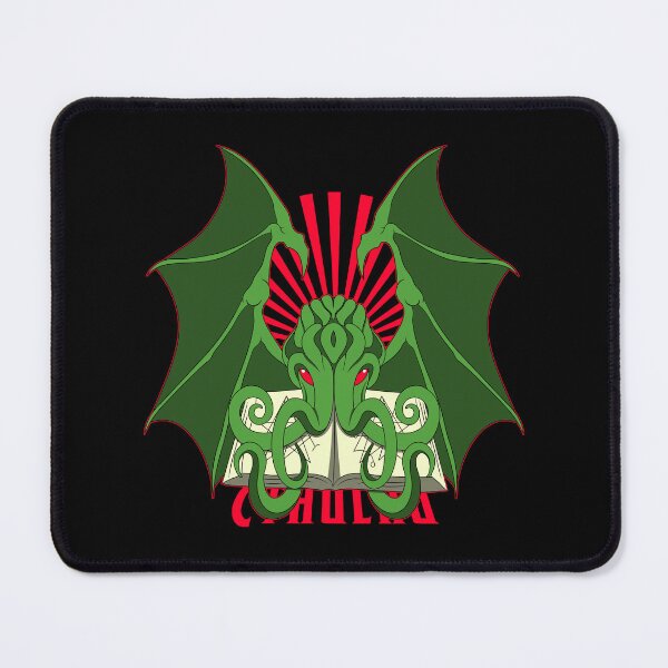 Item preview, Cthulhu holding a Book | Lovecraft illustration designed and sold by ProdbyNiECO.