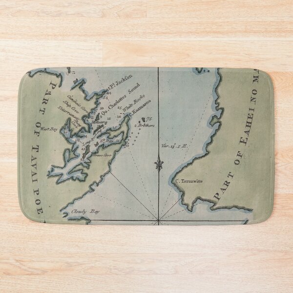 Item preview, Vintage Map of Cooks Strait New Zealand (1800) designed and sold by BravuraMedia.
