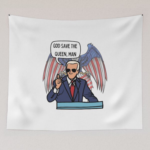 Item preview, Joe Biden Funny Quote - God Save The Queen Man Design designed and sold by RektRepublic.