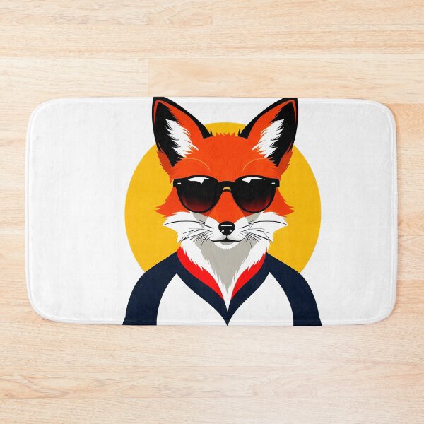 Item preview, Cool fox character in sunglasses in flat style designed and sold by Harmonysens.
