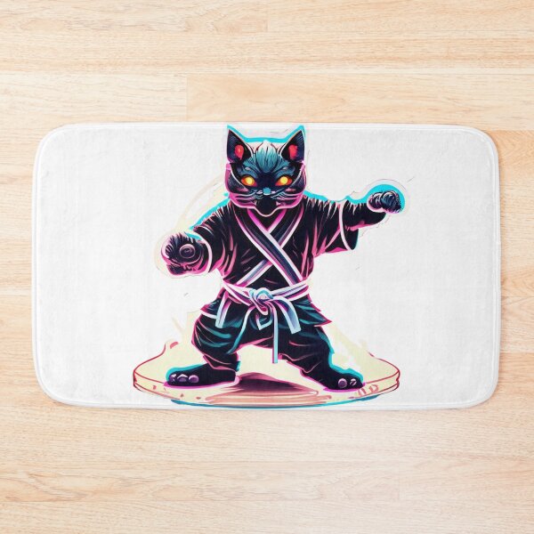 Artikelvorschau, Katze Katze Kung Fu Meister entworfen und verkauft von Finity Atelier.