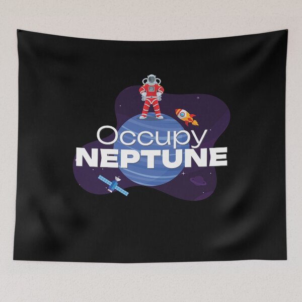 Artikelvorschau, Neptun Occupy Planet Weltall entworfen und verkauft von MooonTees.