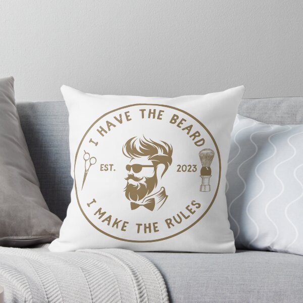 Item preview, Vintage Barber Beard Joke Funny Quote - I have the beard I make the rules designed and sold by Vintage-TM.