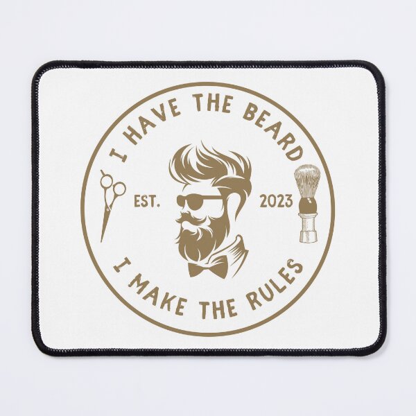 Item preview, Vintage Barber Beard Joke Funny Quote - I have the beard I make the rules designed and sold by Vintage-TM.