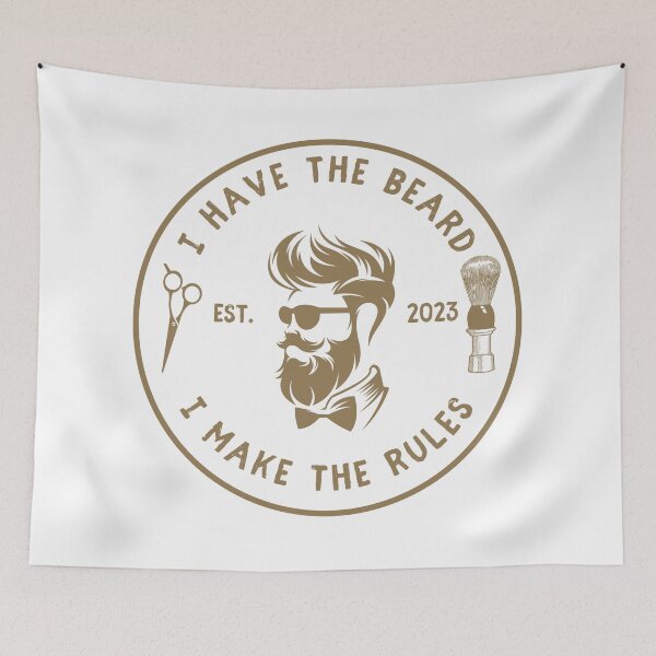 Item preview, Vintage Barber Beard Joke Funny Quote - I have the beard I make the rules designed and sold by Vintage-TM.