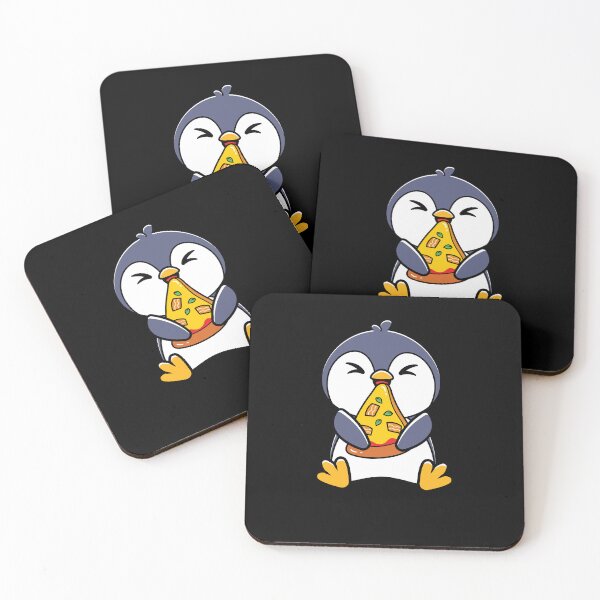 Item preview, Cute Penguin Eating Pizza - Graphic For Pizza Fans, Kids and Adults designed and sold by Dungeon-Heaven.