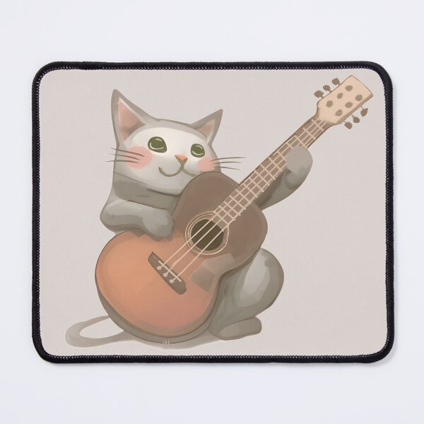 Item preview, Cat musician with guitar designed and sold by KittyKorner0.