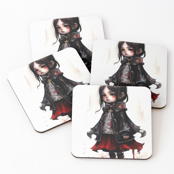 Item preview, Vampiric Character Clipart, Dark Gothic Art, Vampire Image, Bloodsucker, Nocturnal Creature, Horror Style Watercolor designed and sold by CoolorPaint.