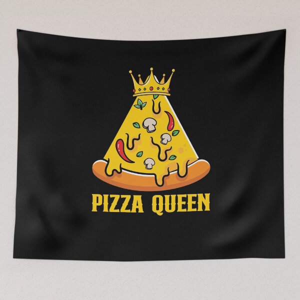 Item preview, Cute Pizza Queen - Graphic For Pizza Fans, Kids and Adults designed and sold by Dungeon-Heaven.