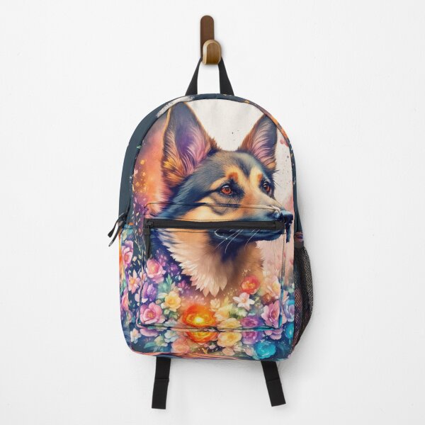 Item preview, Alsatian With Flowers Art Inspired By Dog Breeds designed and sold by CDC40.