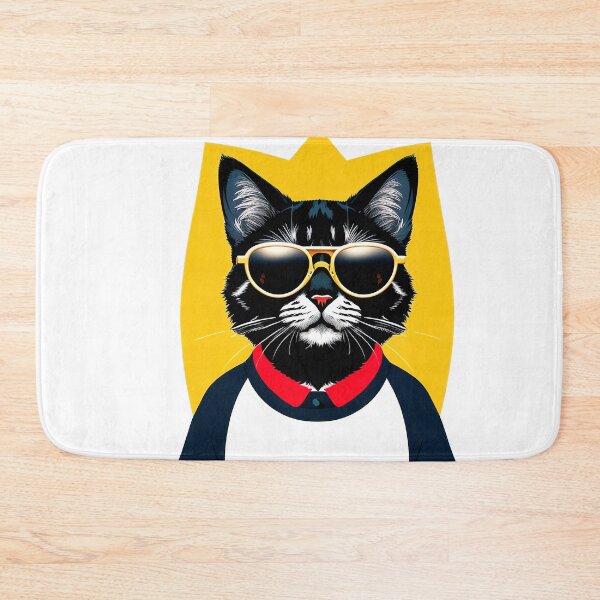 Item preview, Cool cat character in sunglasses in flat style designed and sold by Harmonysens.