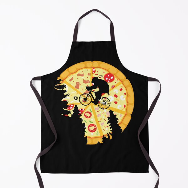 Item preview, Funny Pizza Moon with Flying Bike ET - Graphic For Pizza Fans, Kids and Adults designed and sold by Dungeon-Heaven.