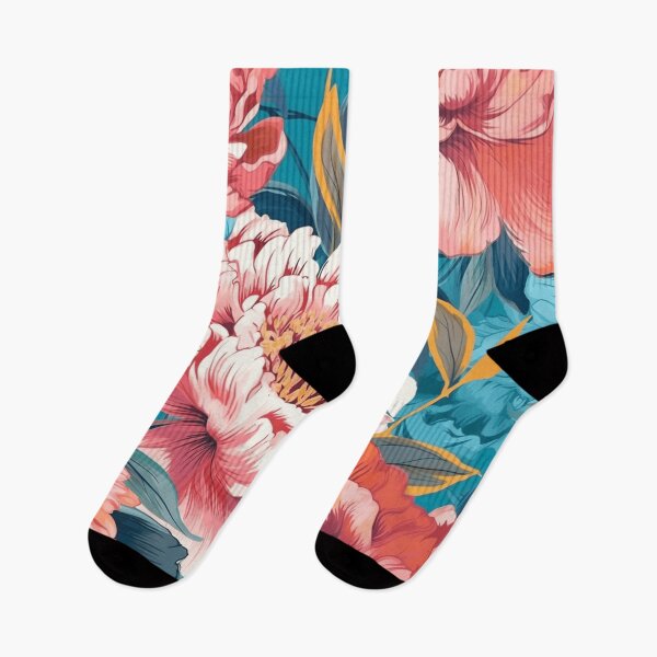 Item preview,  "Floral Fiesta: The Elegant Ballet of Giant Flowers in a Vibrant Palette" designed and sold by SBD-Shop.