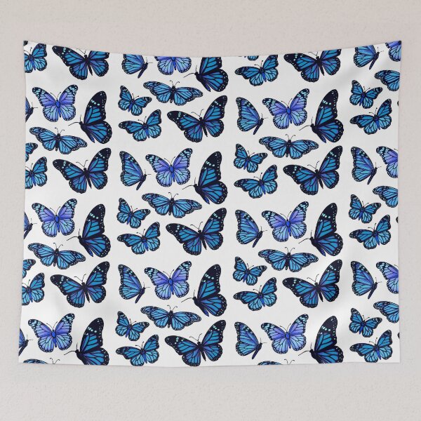 Item preview, monarch butterfly sticker pack blue designed and sold by retrippy.