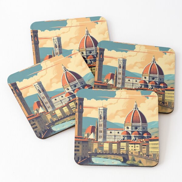 Item preview, Florence Retro Travel Poster - Vintage Wall Art designed and sold by StrasserArt.
