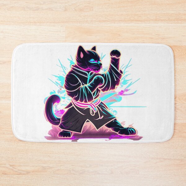 Artikelvorschau, Katze Katze Kung Fu Master 4 entworfen und verkauft von Finity Atelier.