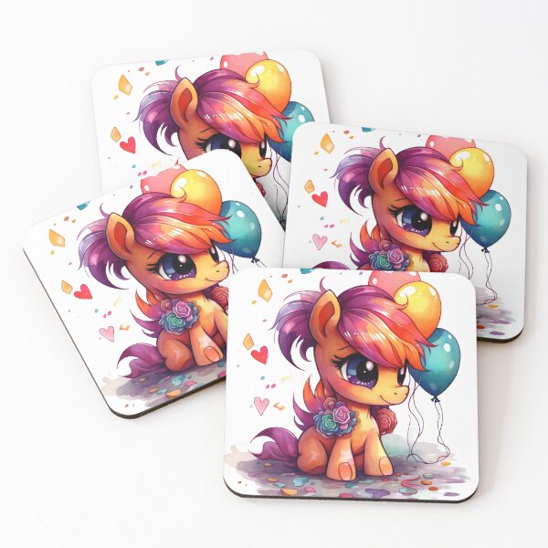 Item preview, Clipart de Cumpleaños de My Little Pony, Arte de Cumpleaños de Pony, Caballo de Fiesta, Pony de Globo, Caballo de Regalo, Suministros de Artesanía de Pastel, Arte de Acuarela designed and sold by CoolorPaint.