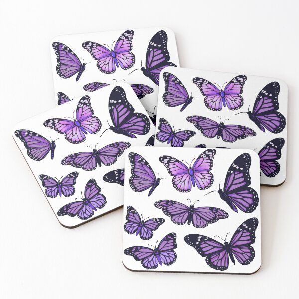 Item preview, Monarch butterfly sticker pack purple designed and sold by retrippy.