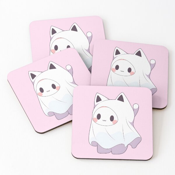 Artikelvorschau, Cute Kawaii Ghost Cat entworfen und verkauft von Shegohi.