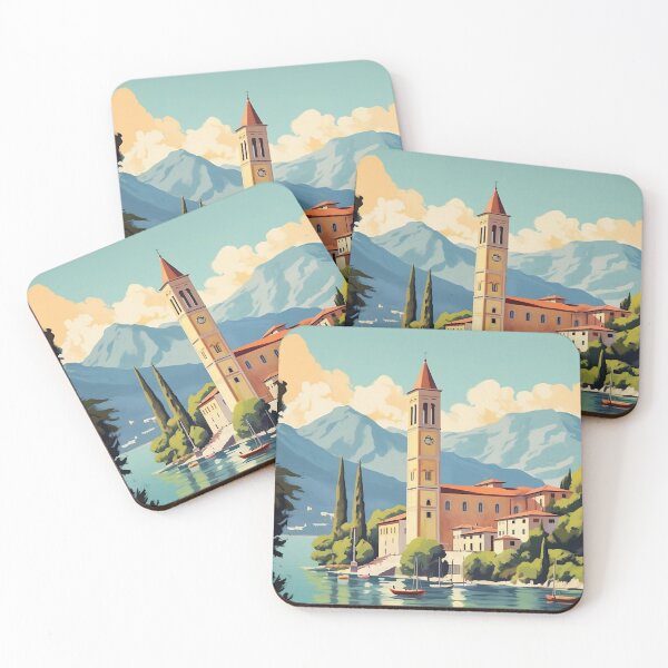Item preview, Retro Lake Como Travel Poster - Vintage Wall Art designed and sold by StrasserArt.