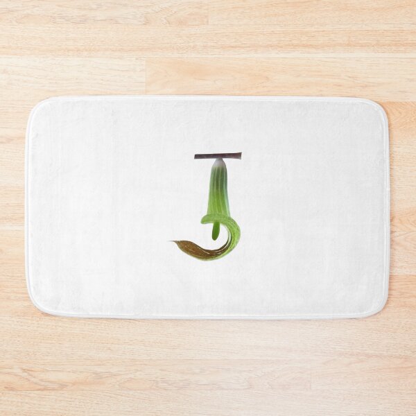 Item preview, Jack-in-the-puplit, Letter J monogram with nature and plants Arisaema triphyllum designed and sold by EveryDayDabble.