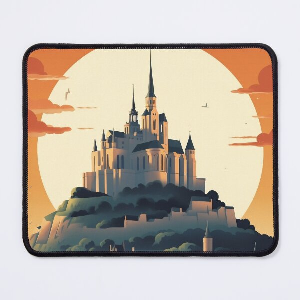 Item preview, Mont Saint-Michel Retro Travel Poster - Vintage Wall Art designed and sold by StrasserArt.