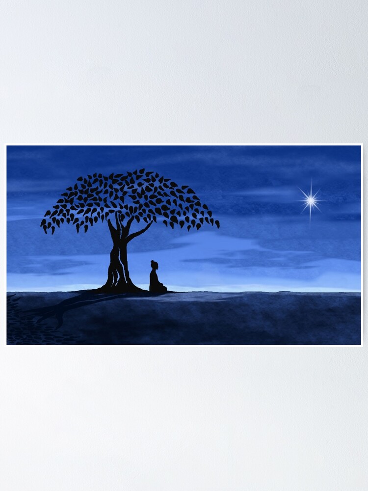 Alternate view of Buddah tree Poster