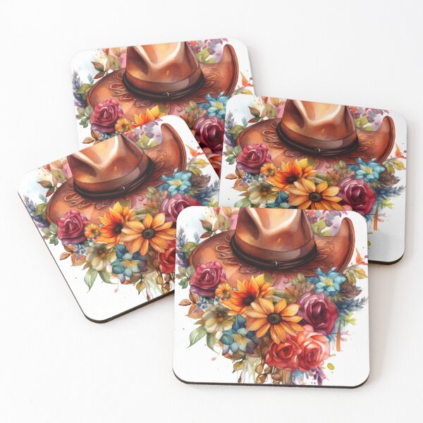 Item preview, Floral Hat Clipart, Flower Headwear Art, Blooming Hat, Garden Cap, Petal Hat, Rosy Headwear, Watercolor Paint Cozy designed and sold by CoolorPaint.
