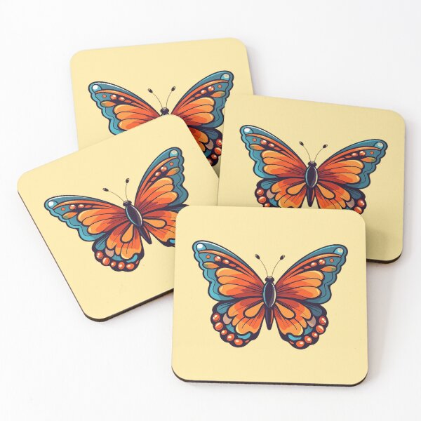 Item preview, Vibrant Red and Blue Butterfly designed and sold by PopDonkey.