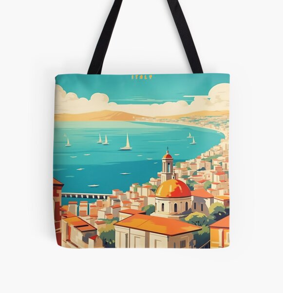 Item preview, Naples Retro Travel Poster - Vintage Wall Art designed and sold by StrasserArt.