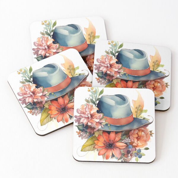 Item preview, Floral Hat Clipart, Flower Headwear Art, Blooming Hat, Garden Cap, Petal Hat, Rosy Headwear, Watercolor Paint Cozy designed and sold by CoolorPaint.