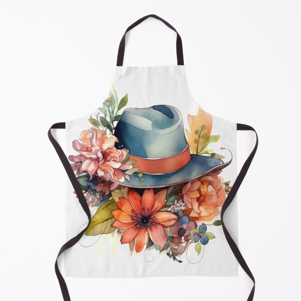 Item preview, Floral Hat Clipart, Flower Headwear Art, Blooming Hat, Garden Cap, Petal Hat, Rosy Headwear, Watercolor Paint Cozy designed and sold by CoolorPaint.