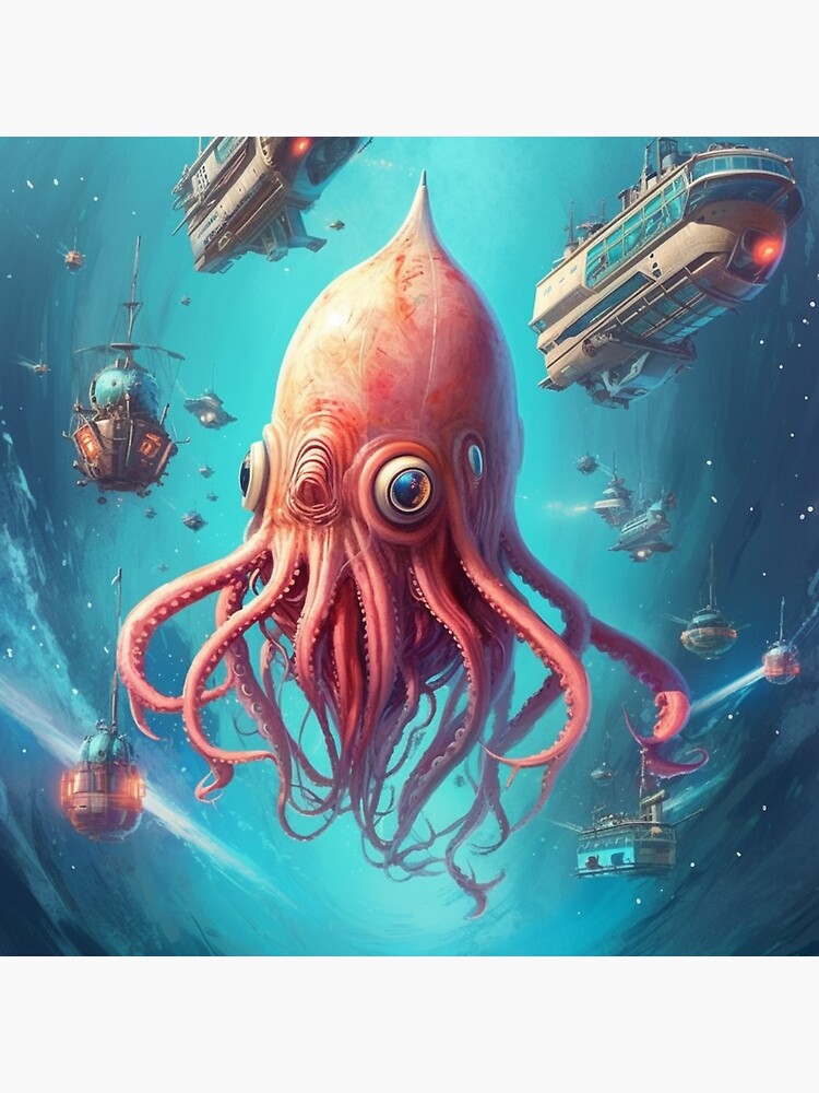 Thumbnail 3 of 3, Sticker, No Win Squid designed and sold by dsneelix.