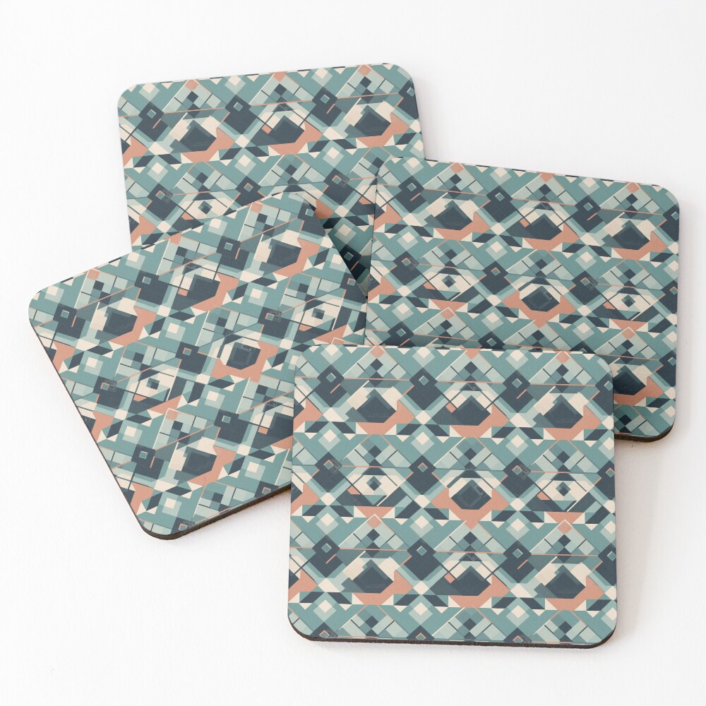 Artikel-Vorschau von Untersetzer (4er Set), designt und verkauft von PixelPatchwork.