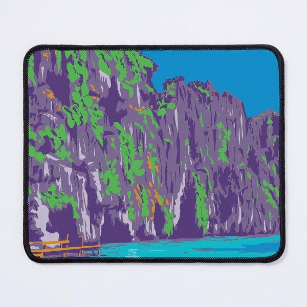 Item preview, Kayangan Lake in Coron Northern Palawan Philippines WPA Art Deco Poster  designed and sold by patrimonio.