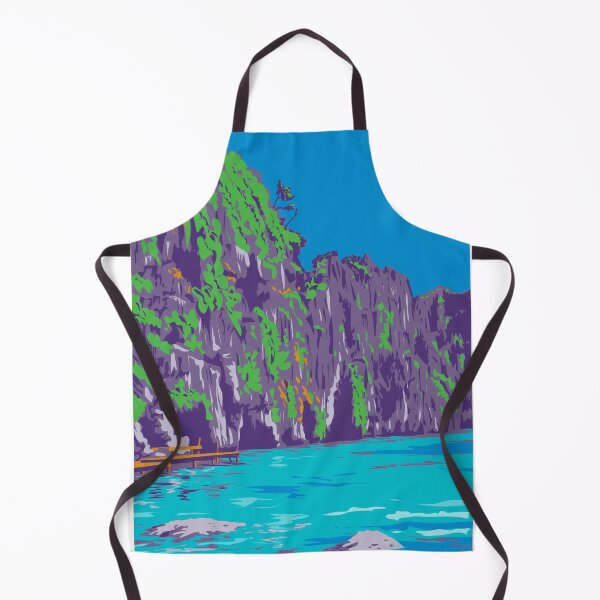 Item preview, Kayangan Lake in Coron Northern Palawan Philippines WPA Art Deco Poster  designed and sold by patrimonio.