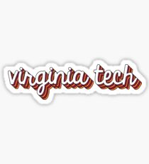 Virginia Tech Retro Sticker
