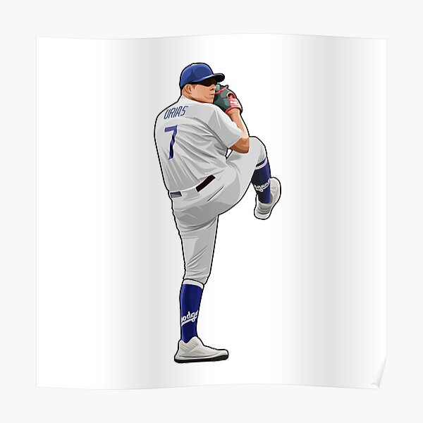 Trayce Thompson Baseball Paper Poster Dodgers 3