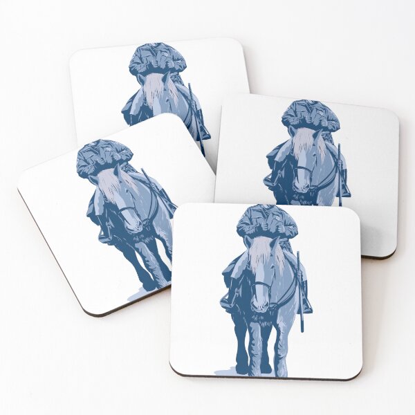 Item preview, Horse Mounted Patrol Police Officer Front View WPA Art designed and sold by patrimonio.