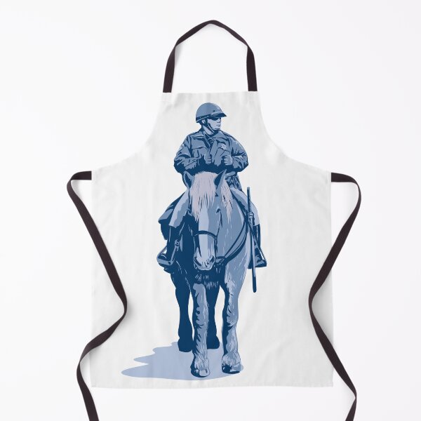 Item preview, Horse Mounted Patrol Police Officer Front View WPA Art designed and sold by patrimonio.