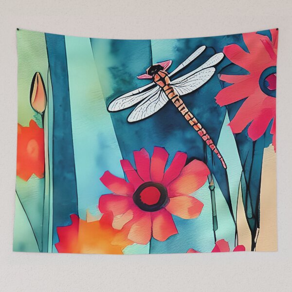Item preview, Mod flowers and dragonfly designed and sold by ibelieveimages.