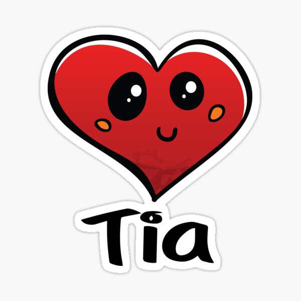 Tia Name Stickers Redbubble