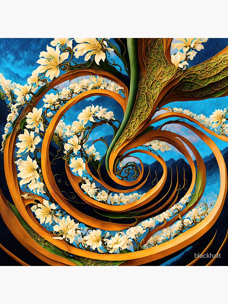 Thumbnail 3 of 3, Sticker, DeepDream #7548650983860 designed and sold by blackhalt.