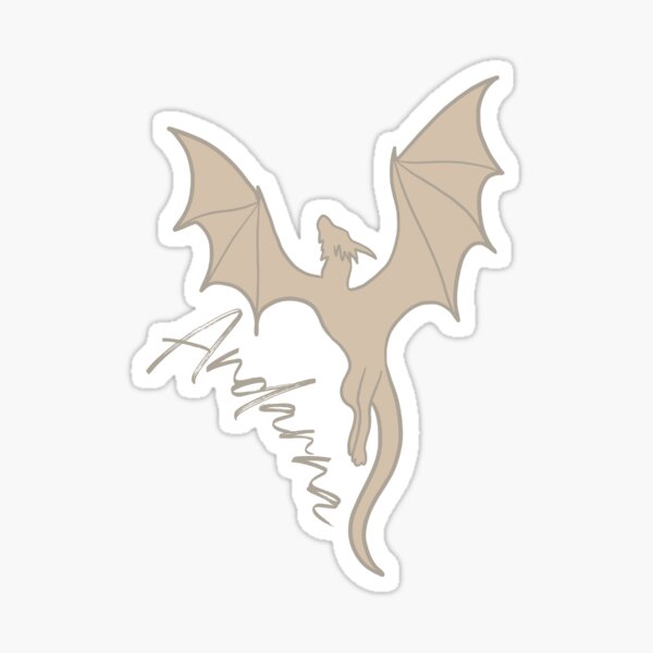Item preview, Andarna - Fourth Wing Dragon Sticker  designed and sold by Lexx Hoggard.