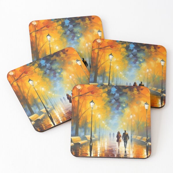 Item preview, Midnight Walk Oil Painting designed and sold by tropicaltee.
